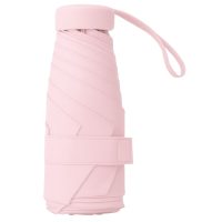 Mini dáždnik s ochranou proti UV žiareniu - Ružový