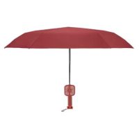 Dáždnik s nabíjacím ventilátorom - Červený