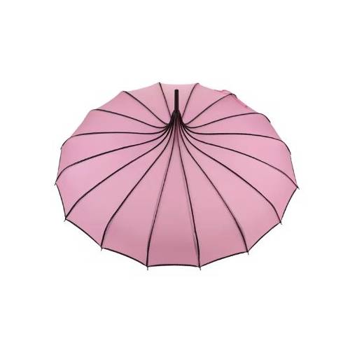 Foto - Vintage svadobný dáždnik s UV ochranou - Ružový