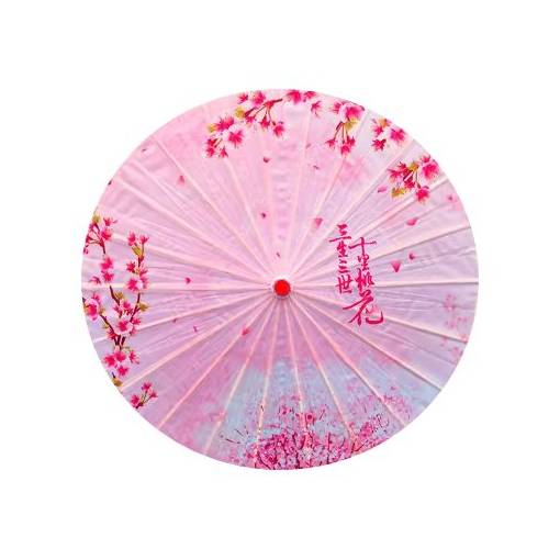 Foto - Čínsky dáždnik z olejového papiera - Sakura sen