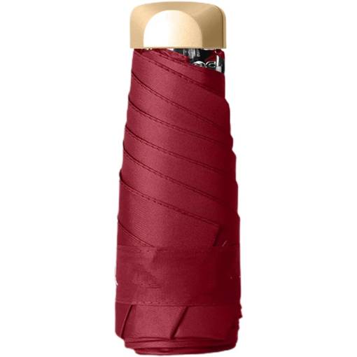 Foto - Mini dáždnik s ochranou proti UV žiareniu - Červený