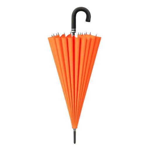 Foto - Holový meniací dáždnik s kvetinami - Oranžový