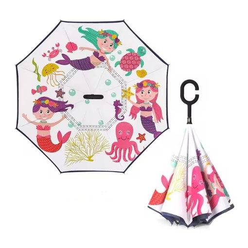 Foto - Detský poloautomatický dáždnik s ochranou proti UV - Obrazkový, 06