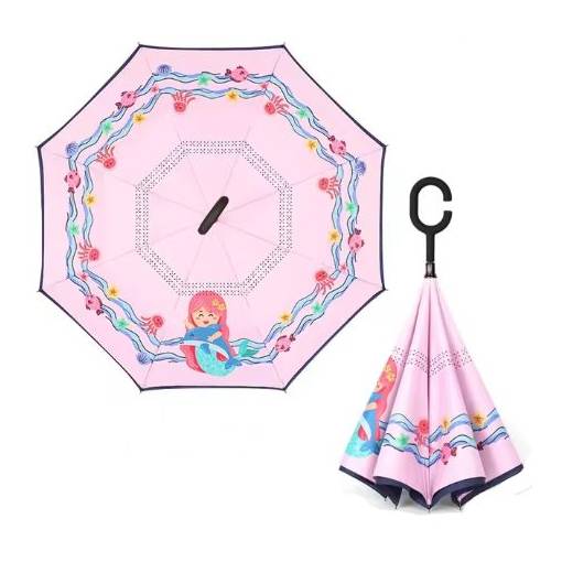 Foto - Detský poloautomatický dáždnik s ochranou proti UV - Obrazkový, 03