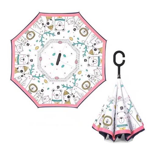 Foto - Detský poloautomatický dáždnik s ochranou proti UV - Obrázkový, 10
