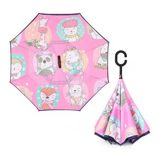 Foto - Detský poloautomatický dáždnik s ochranou proti UV - Obrázkový, 16