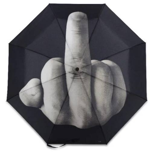 Foto - Unisex dáždnik s prostredníkom - Manuálna